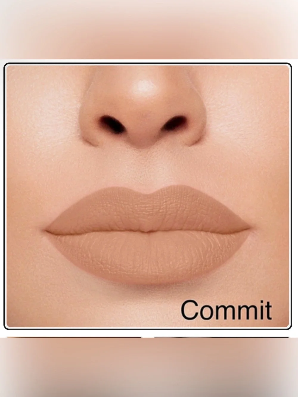 Morphe Commit Chai Latte Mega Matte / Warm Nude / Brown Nude Super Mat Lipstick